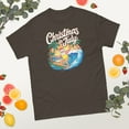 thumbnail image 2 of Christmas In July Santa Surfing Summer Hawaiian Christmas Graphic classic tee (Dark Chocolate, L), 2 of 4