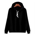 thumbnail image 4 of Women Casual Long Sleeve Hoodie Sweatshirt Jumper Drawstring Pullover Top, 4 of 5
