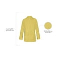 thumbnail image 5 of Panda Uniform by HeedFit Men's 31" Lab Coat Custom Fit, 10XL, Yellow, 5 of 6