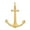 Yellow Gold, variant on 14K Yellow Gold Texture Polished Finished Anchor and Rope Design Charm Pendant