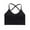 #574-Black, variant on Roncen Women's Cross-Back Sports Bra - Seamless Moisture-Wicking for Yoga and Exercise