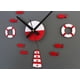 thumbnail image 4 of Mediterranean DIY 3D Wall Clock Home Wall Stickers Decoration Art Clock Red, 4 of 9