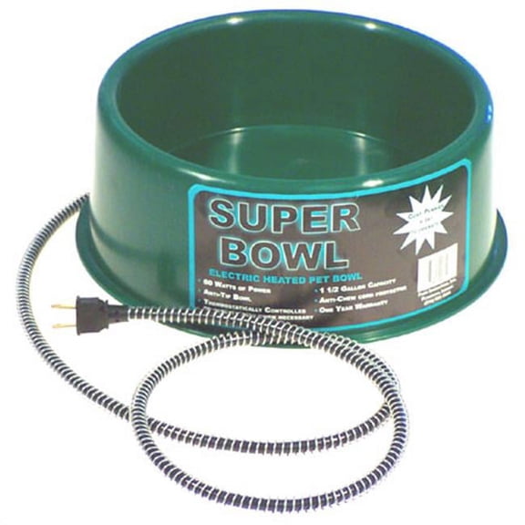 Farm Innovators 1-.50 Gallon Green Round Heated Pet Bow