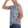 thumbnail image 3 of Fotbe Dolphins Men's Camiseta sin Mangas Estampada para Hombres, Playera Casual para Gimnasio, Entrenamiento, Playa-XX-Large, 3 of 7