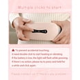 thumbnail image 5 of Rechargeable Heating Pad for Period Pain Relief Electric Heat Pad with 3 Heat Levels and 3 Massage Modes Portable Fast Warming Cramp Belt for Menstrual Pain Gift for Women and Mothers, 5 of 5