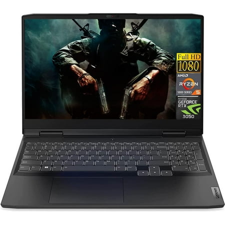 Lenovo IdeaPad 3 Gaming Laptop 2023 Newest, AMD Ryzen 5 6600H(Beat i5-12400F), NVIDIA GeForce RTX 3050, 64GB DDR5 RAM, 2TB SSD, 15.6 Inch FHD Display, Wi-Fi, Windows 11 Home, Bundle with Cefesfy