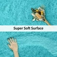 thumbnail image 6 of Arogan Modern Soft Fluffy Carpet for Living Room, Bedroom and Children's Room, Teal, 5'x8 '., 6 of 7