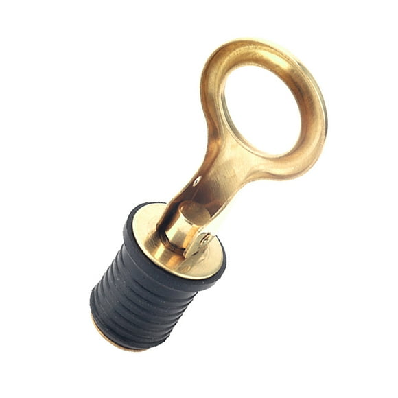 Sonducket Tapón de drenaje de bloqueo con mango a presión para barco, canoa de cobre, Kayak, desagües de 1 pulgada de diámetro, piezas de Ciclismo