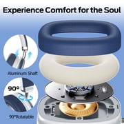 Bluetooth Headphones Over Ear, 65Hrs Playtime Wireless Headphones,Bass Boosted by 90%,Lightweight Headset with Deep Bass, Clear Call with 4 Noise Cancelling Mics,Low Latency for Travel Work Cellphone
