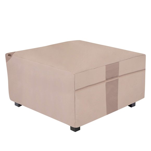 Modern Leisure Housse de Table de Foyer de Patio Extérieur Monterey, 42 Pouces L x 42 Pouces L x 22 Pouces H, Beige