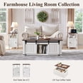 thumbnail image 6 of SinCiDo Farmhouse Coffee Table with Storage for Living Room, Lift Top Coffee Table w/Sliding Groove Barn Door, 6 of 6