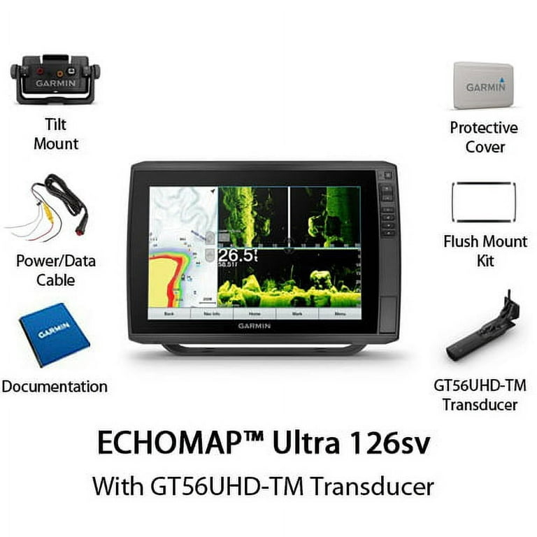 Garmin ECHOMAP Ultra 126sv, US Detail, w/GT56 xdcr 