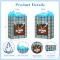 thumbnail image 4 of WaaHome Fathers Day Gift Bag - 11.5" Happy Father's Day Paper Gift Bag Fathers Day Gift Bag with Tissue Paper Medium Gift Bag for Dad Husband Grandpa, 4 of 7