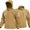 Khaki, variant on Men Tactical Fleece Lined Softshell Hooded Jacket Waterproof Windproof Coat Military Outdoor Hiking Fall Winter Jackets Black M