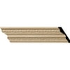 3"H x 2 1/4"P x 3 1/4"F x 94 1/2"L Bedford Carved Wood Crown Moulding, Maple