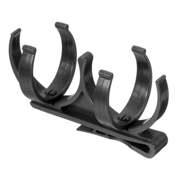 Uxcell Plastic Golf Ball Holder Foldable Rotatable Holding 2 Balls Golf Clip, Black