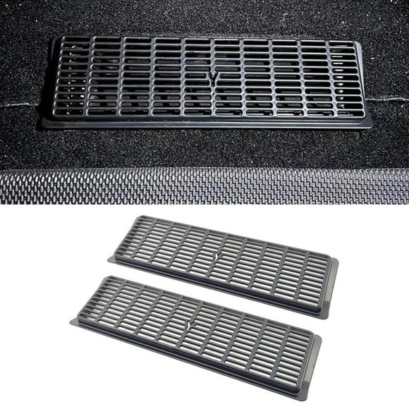 2x cubierta de ventilación de salida de flujo de aire debajo del asiento automático, cubierta antipolvo, protección, rejilla de ventilación de flujo Yotijar Cubierta de salida de aire