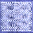 thumbnail image 1 of Ahgly Company Indoor Square Abstract Blue Contemporary Area Rugs, 4' Square, 1 of 4