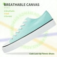 thumbnail image 3 of AOMAIS Womens Canvas Fashion Sneakers Classic Low Top Fabric Shoes Casual Walking Canvas Flats Cute Lace Up Tennis Shoes for Lady(Green US8), 3 of 8
