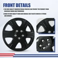 thumbnail image 6 of 4Pcs/set Cover Hubcaps ,15 Inch Hubcaps Wheel Rims Cover for 2005-2008 TOYOTA COROLLA Compatible With Steel Wheels and Snap On Installation PP Material（15-Inch, Black Lacquer), 6 of 8