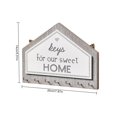 thumbnail image 3 of MesaSe Wood Key Hook Holder Wall Hanging Organizer，Rustic Wall-Mounted Key Holder for Keychain Retro Wall Hanging Key Organizer Rack, 3 of 9