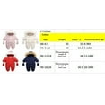 thumbnail image 4 of Seyurigaoka Babies Boys Girls Thermal Clothes Set, Solid Color Hooded Romper and Gloves, 4 of 4