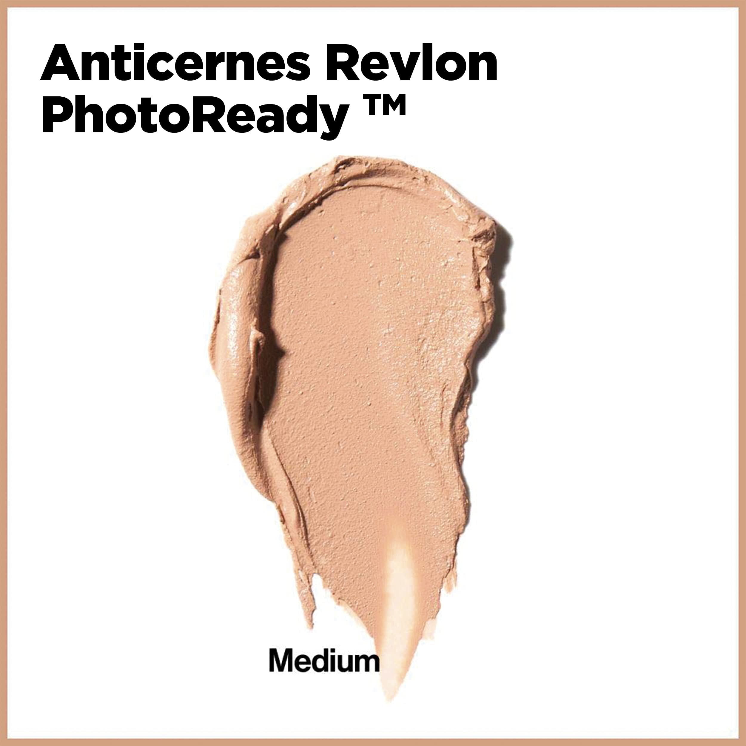 Revlon Concealer Stick, PhotoReady Face Makeup for All Skin Types, Longwear Medium- Full Coverage with Creamy Finish, Lightweight Formula, 004 Medium, 0.11 Oz