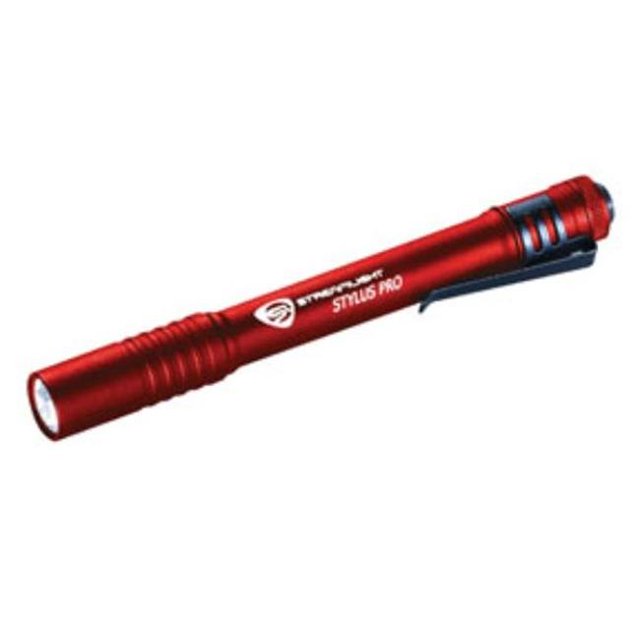 Streamlight STL-66136 120V USB Rechargeable Penlight with AC Adapter, USB Cord & Nylon Holster, Red