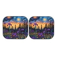 thumbnail image 4 of Picia Cosmic Irises At Twilight 2 Piece Car Windshield Sun Shade Foldable | Foldable Sun Shield for Front Window Blocks UV Rays and Keeps Your Vehicle Cool-Medium, 4 of 7