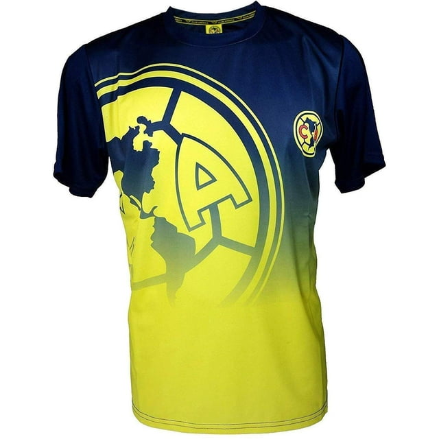 Icon Sports Adult Club America Official Soccer Poly Jersey Shirt -009 S Yellow