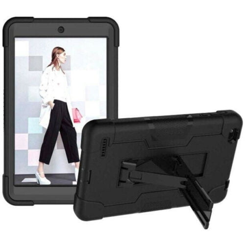 mignova case for walmart onn 8 inch tablet heavy duty drop proof and shock resistant rugged hybrid case with built in stand for walmart onn android