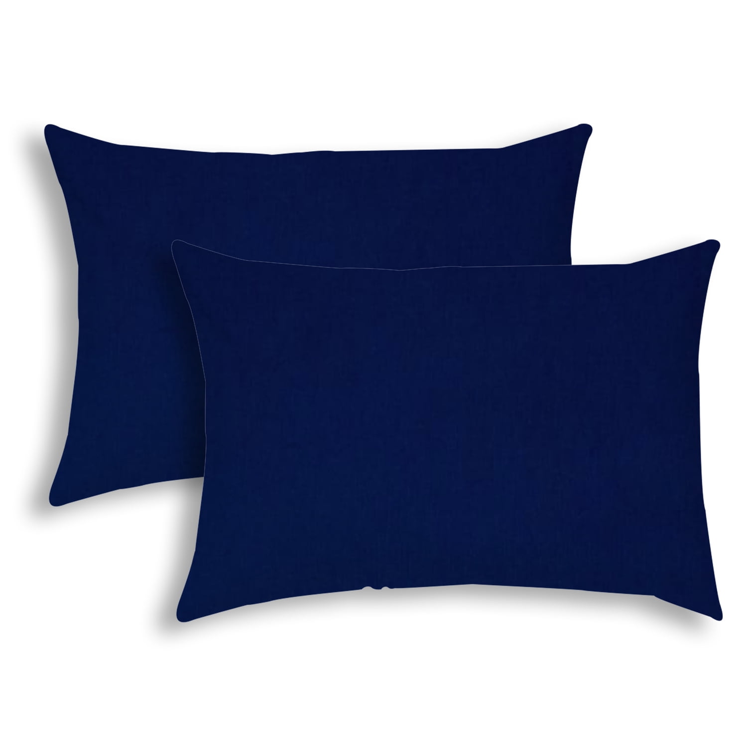 PEACOCK Blue Indoor/Outdoor Pillow Sewn Closure