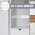thumbnail image 5 of unbranded  Closet Rack Laundry Room Shelves Adjustable Wire Shelf White, 5 of 8
