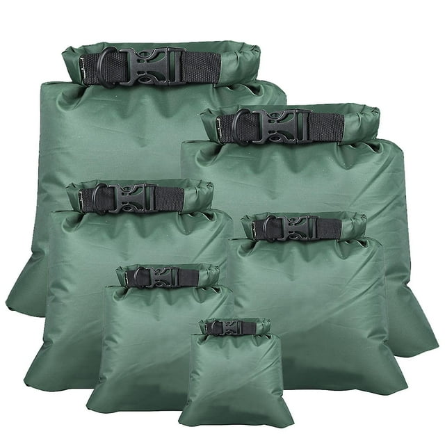 6 Pcs Outdoor Waterproof Bag Dry Sack For Drifting Boating Floating Kayaking Beach