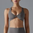thumbnail image 4 of biudgviw Sports Bras for Women Trendy Front Knot Sexy High Impact Athletic Bras Seamless Stretch Training Yoga Gym Bralettes, 4 of 6
