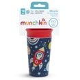 thumbnail image 3 of Munchkin® Miracle® 360° Glow in the Dark Sippy Cup, 9 oz, Astronaut, Red, Unisex, 3 of 11