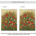 thumbnail image 5 of Spring Summer House Flag 28x40 Double Sided Burlap Poppy and Daisy Field Garden Yard Flags Welcome Spring Rustic Farmhouse Outdoor Banner Party Home Decor, 5 of 6