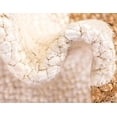 thumbnail image 5 of Ripaz Vogue Round Jute Rug Hand Braided Farmhouse Jute Area Rug, White with Beige Border (2x2 Feet Round), 5 of 5