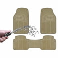 thumbnail image 4 of UAA 3pc All weather Front Rubber Car Floor Mats Back row Rear Runner - Beige, 4 of 6