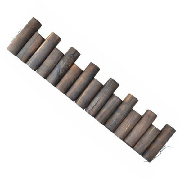 Greenadscape Fence for Garden Brown Composite Material Uneven Edging 1Set