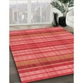 thumbnail image 2 of Ahgly Company Indoor Round Patterned Ferrari Red Area Rugs, 3' Round, 2 of 6