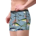 thumbnail image 2 of Balery Various Wild Sea Fish Calzoncillos bóxer para hombre, ropa interior de algodón suave y transpirable con cinturilla de nailon-XX-Large, 2 of 5