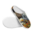 thumbnail image 3 of KLL Sunflower Field Spotted Dog Pattern Adult Unisex Cozy Slippers,Fuzzy Slip-on Slippers TPR Sole Slippers Comfort Plush Home Footwear for Indoor & Outdoor-8, 3 of 7