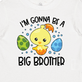 thumbnail image 4 of Inktastic Easter I'm Gonna Be a Big Brother with Green and Blue Eggs Boys Baby T-Shirt, 4 of 5