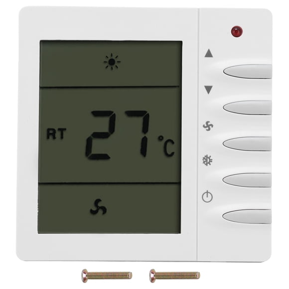 Contrôleur de température de climatisation AC 220 V - Ventilateur de climatisation central - Thermostat LCD
