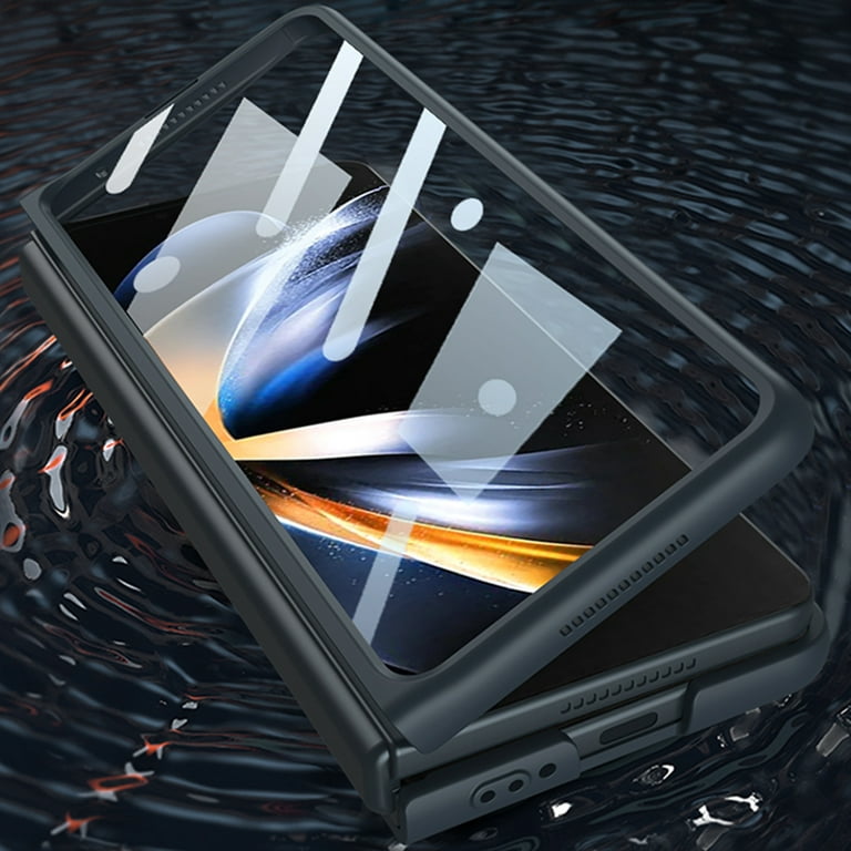 SHIEID Samsung Z Fold 4 Case, Galaxy Z Fold 4 Case Ultra-Thin Tempered  Glass Phone Case Protective Cover for Samsung Galaxy Z Fold 4 Fashion