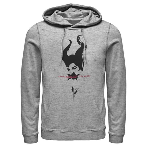 Men's Maleficent: Mistress of All Evil Rose Curse Pull Over Hoodie Athletic Heather X Large