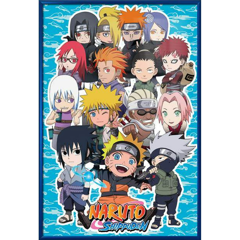 Naruto Shippuden - Framed TV Show Poster / Print (SD Characters) (Size