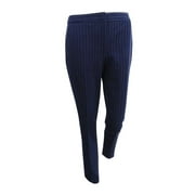 Tommy Hilfiger Women's Striped Ankle Pants (0, Midnight/Ivory)