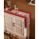 thumbnail image 4 of JM Camino de mesa navideño, camino de mesa rústico a cuadros rojos de Papá Noel para fiestas de cumpleaños, cocina, mesa de comedor, decoración del hogar, 18.0 x 72.0 in (B) JM RV021031-00024SDJ, 4 of 5